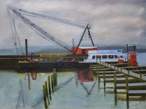 Alexandria Pier Oil on Canvas 40x30