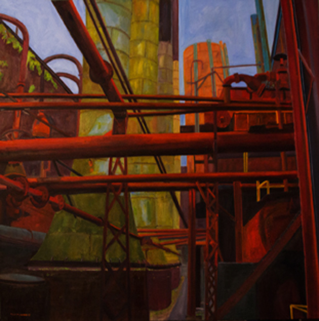 Sloss Furnace II Oil on Canvas 36x36